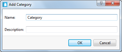 Add Category dialog box
