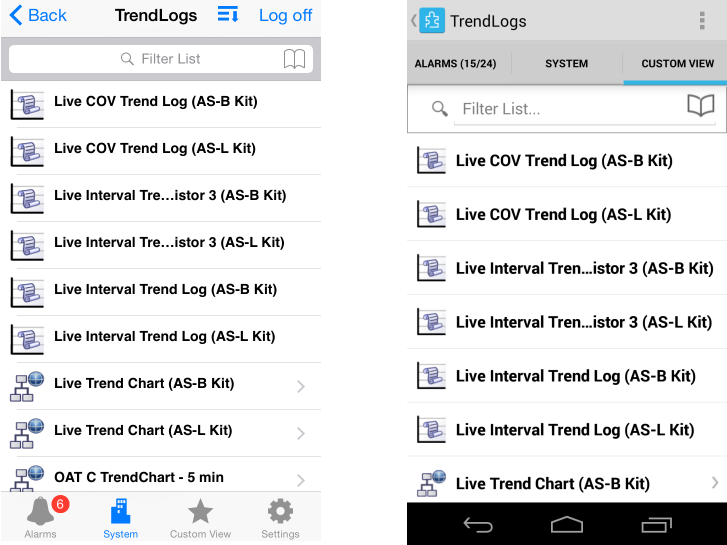 TrendLogs for iOS and Android

