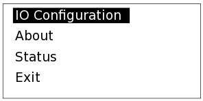 I/O Configuration screen (AS-B server example)
