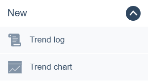 Open trend log submenu 
