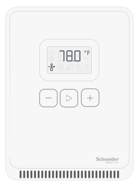 SpaceLogic Sensor LCD Temperature Sensor model- default screen
