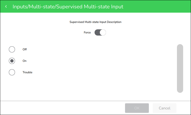 Inputs/Multi-State detail screen
