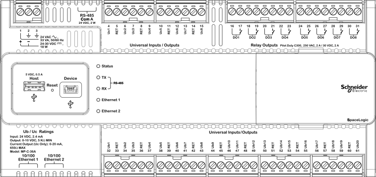 Screw terminals and other connectors, MP-C-36A
