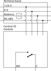 Form A digital output internal configuration
