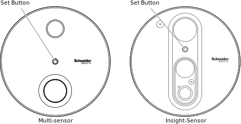 Sensor module Set button
